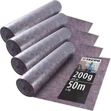 4x TECPO Malervlies | 50m Lang | 1m Breit | 200g/m2
