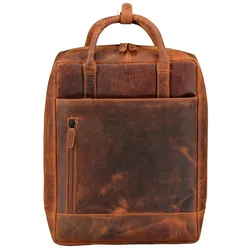 Hausfelder Manufaktur Rucksack Huntsville Horacio mit Laptopfach 14 Zoll Natur 