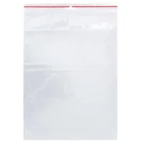 Q-Connect Druckbandbeutel 230x320mm 100ST transparent ohne Schreibfeld