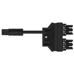 Wago 774-5001/100-000 konfektionierte Y-Leitung, Eca, Stecker/Buchse MIDI, schwarz 7745001100000