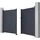 vente-unique Gartentor Doppeltor 305 x 180 cm Anthrazit/Aluminium