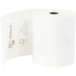 Exacompta 43828E 20x Thermorolle für Kassen 80x80mm, 1-lagig 55g/m2 phenolfrei - Weiß