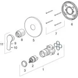 Hansa Hansapinto Einhandmischer Unterputz Chrom 85279183