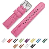 TW Steel Marc Coblen Armband Uhrenband Uhrenarmband Leder 22 MM Kroko Pink LB_P_K_S