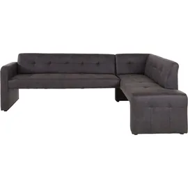 exxpo - sofa fashion Barista 197 x 82 x 265 cm Luxus-Microfaser langer Schenkel links elephant