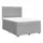vidaXL Boxspringbett mit Matratze Hellgrau 140x200 cm Stoff