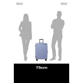 Samsonite Restackd 4-Rollen 75 cm / 109 l lila/weiß