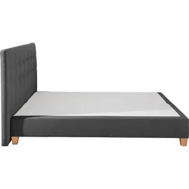 Home Affaire Boxspringbett HOME AFFAIRE "Moulay", grau (anthrazit), B:174cm L:211cm, Komplettbetten, Boxspringbett, inkl. Topper, in 3 Härtegraden, TFK auch in Härtegrad 4