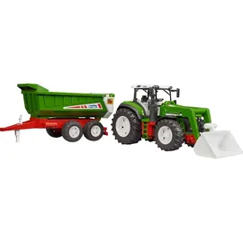 Bruder ROADMAX Traktor mit Frontlader und Kippanhänger