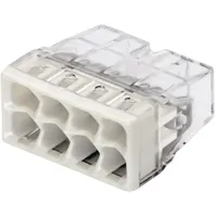 WAGO 2273-208-1 2273 Dosenklemme flexibel: - starr: 0.5-2.5mm2 Polzahl: 8 Transparent, Lichtgrau