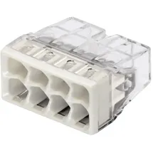 WAGO 2273-208-1 2273 Dosenklemme flexibel: - starr: 0.5-2.5mm2 Polzahl: 8 Transparent, Lichtgrau