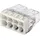 WAGO 2273-208-1 2273 Dosenklemme flexibel: - starr: 0.5-2.5mm2 Polzahl: 8 Transparent, Lichtgrau