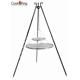 Cook King Schwenkgrill 180 cm inkl. Doppelrost Ø 70 + 40 cm Edelstahl