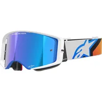 Alpinestars Supertech Corp Absolute Vision Mirror Motocross Brille, blau-orange