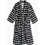 Marimekko Bademantel RÄSYMATTO Schwarz/Weiß M