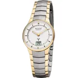 Regent Metall Damen Uhr FR-261 Analog-Digital Armbanduhr gold Funkuhr D2URFR261 - Goldfarben