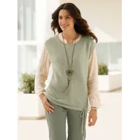 Inspirationen WITT WEIDEN Pullunder in khaki-meliert | Gr.: 46