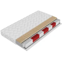 Mirjan24 Federkernmatratze, Weiß, H3, Rechteckig, 160x200 cm, Schlafzimmer, Matratzen Shop, Matratzen, Taschenfederkernmatratzen