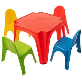 Starplast Kinder Möbelset Tisch mit 4 Stühlen