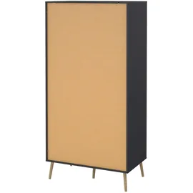 Home Affaire Drehtürenschrank Bodo 98,7 x 200,1 x 58,1 cm Grau