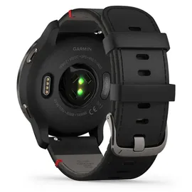 Garmin  Venu 2 45 mm Lederarmband schwarz/schiefer