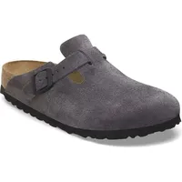 Birkenstock Boston LEVE Velvet Grey in Grau