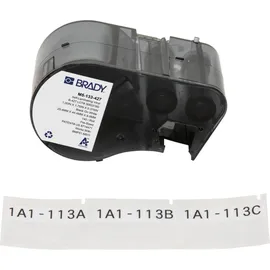 Brady Etiketten M5-133-427 Schwarz/Transparent 44,45 x 9,53 mm 140 Etiketten