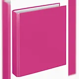 Veloflex Ringordner Basic, A5, pink, 2-D-Ring-Mechanik 25 mm,