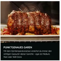 AEG NBR7P621SB Backofen 60cm Pyrolyse SteamCrisp® 19Heizarten Kochassistent Kerntemperatursensor