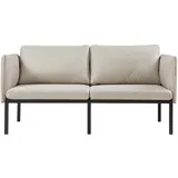 [en.casa] Sofa + Bettsofa, 2-Sitzer-Sofa Kamar 69x158x63 cm Beige