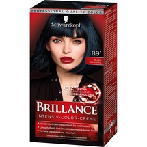 Haarfarbe-Tönung Brillance Intensive-Color-Creme 891 blau-schwarz 3 x 143 ml