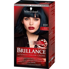 Haarfarbe-Tönung Brillance Intensive-Color-Creme 891 blau-schwarz 3 x 143 ml