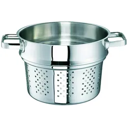 Rohe Germany Spagettitopf Conia, 24 cm, ca. 6,4 l, mit Spagetti-Einsatz, Edelstahl, Glasdeckel