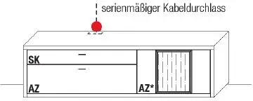 Wöstmann WM 2250 TV-Element 1053 1054