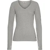 KangaROOS V-Ausschnitt-Pullover Hellgrau-Melange 48/50