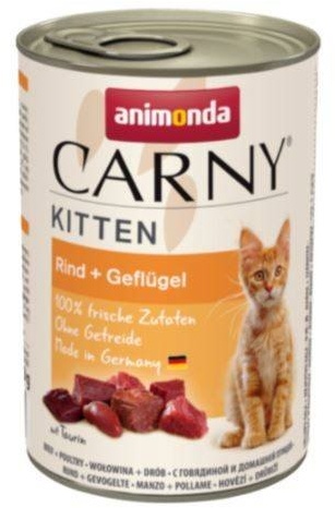 ANIMONDA Cat Carny Rindfleisch, Geflügel 400g (Rabatt für Stammkunden 3%)