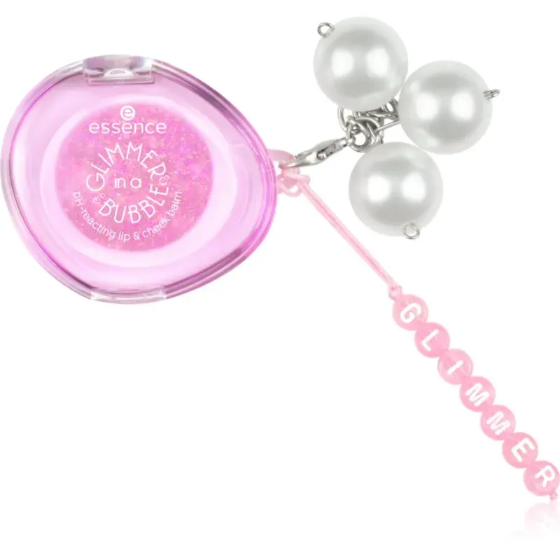 essence GLIMMER IN A BUBBLE Getönter Lippen- und Wangenbalsam pH-empfindlich Farbton 01 Soft Glimmerin' 2.4 g