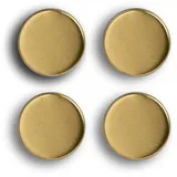 Zeller Magnete gold, Metall Ø 2,3 x 0,9 cm, 4 St.