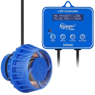 hygger DC Aquarium Strömungspumpe Wavemaker, 6 Wave Modes, Umwälzpumpe Wellenpumpe, Adjustable Water Flow Speed, Wave Maker,für Süß- und Salzwasseraquarien (10W)