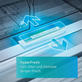 Siemens iQ500 KG39NAXCF Kühl-Gefrierkombination (363 l, 2030 mm hoch, Schwarzer Stahl)
