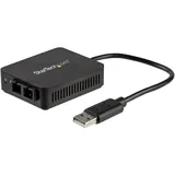 Startech USB 2.0 TO FIBER CONVERTER (USB), Netzwerkadapter, Schwarz