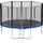 Tectake Garfunky 457 cm inkl. Sicherheitsnetz und Leiter schwarz/blau