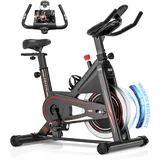 [Aktualisiert] Heimtrainer Fahrrad, DMASUN Ergometer Hometrainer Fahrrad mit Einstellbarem Magnetischem Widerstand, Kardio Training Indoor Cycling Bike Höhenverstellbar, Fitnessbike 160kg Belastbar