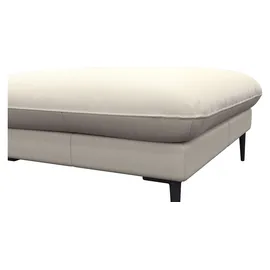 flexlux Pouf Salino Leder 97 x 43 x 76 cm Weiß