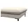flexlux Pouf Salino Leder 97 x 43 x 76 cm Weiß