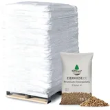 Holzpellets PREMIUM EN +A1 / DIN + Zierkiese 1 Palette ( 70 x 15 kg Säcke ) Ofen