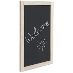 Mendler Wandtafel HWC-C18, Kreidetafel Schreibtafel Schiefertafel Dekotafel Notiztafel ~ 60x40cm