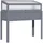Outsunny Hochbeet grau Holz, Kunststoff, 54x122x120 cm - grau