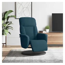 vidaXL Relaxsessel mit Fußteil Samt 56,4 x 105,5 x 87,2 cm Blau