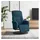 vidaXL Relaxsessel mit Fußteil Samt 56,4 x 105,5 x 87,2 cm Blau